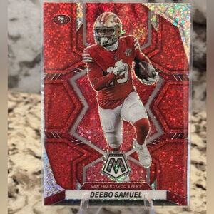 2022 Deebo Samuel Red Sparkle Panini Mosaic Prizm. Mint condition